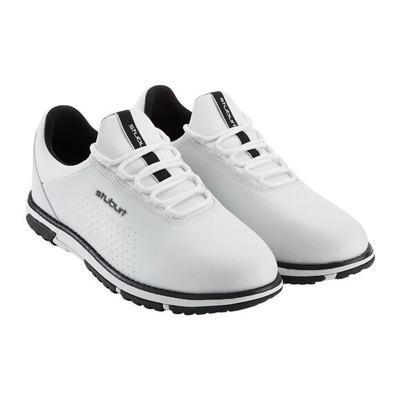 Stuburt Mens Evolve Classic Leather Sneakers / White